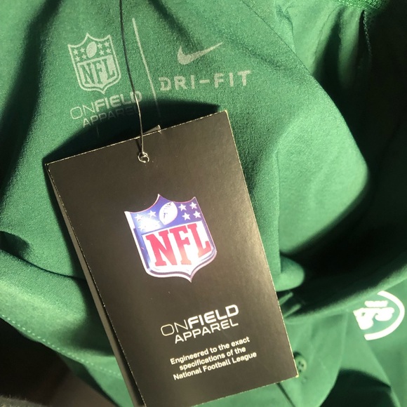Nike NFL Jets Mens Collar Tee Shirt - Picture 7 of 7